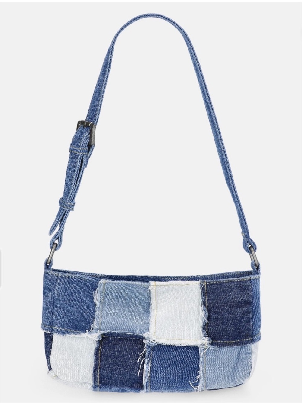 Kacey Lee Women's Denim Shoulder Bag, Denim Patchwork